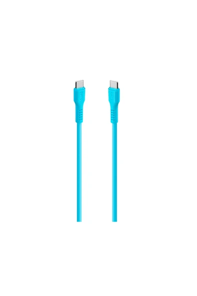 Ttec USB-C - USB-C 120cm 60W PD/QC Hızlı Şarj/Data Kablosu - 2DK59 Neon Mavi ürün görseli 1