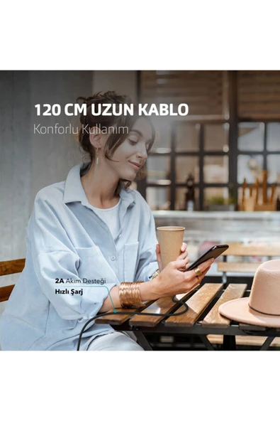 Ttec Alumicable Iph. Şarj Kablosu-siyah Siyah - Resim 2