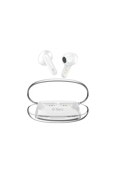 Ttec AirBeat Glace Gerçek Kablosuz TWS Bluetooth Kulaklık- 2KM170 Buz Beyazı ürün görseli 1