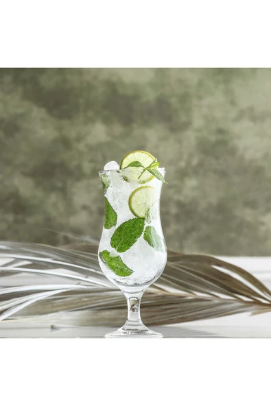 LAV Fiesta Cam Kokteyl Bardağı 6'lı 460 ml (Meşrubat/Smoothie /Milkshake/Soğuk Kahve Bardağı ) ürün görseli 1