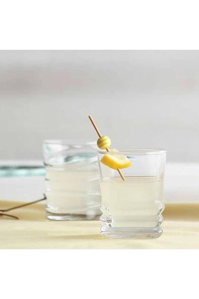 LAV Elegan Cam Likör Bardağı 6'lı 80 ml (Şerbet Bardağı , Mini Tatlı Servis ) ürün görseli 1