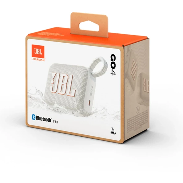 JBL Go 4 Taşınabilir Bluetooth Hoparlör - Beyaz - Resim 11