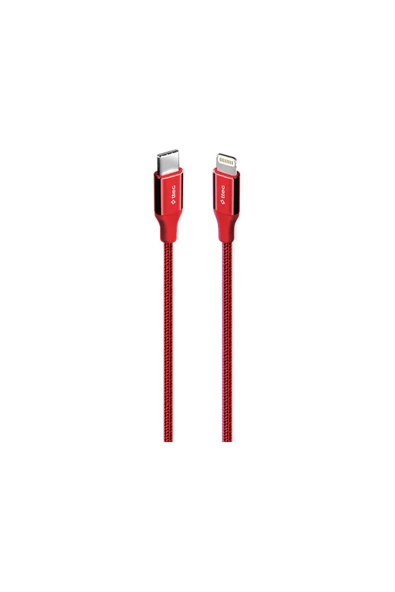 Ttec AlumiCable USB-C - Lightning Hızlı Şarj Kablosu 150cm Kırmızı ürün görseli 1