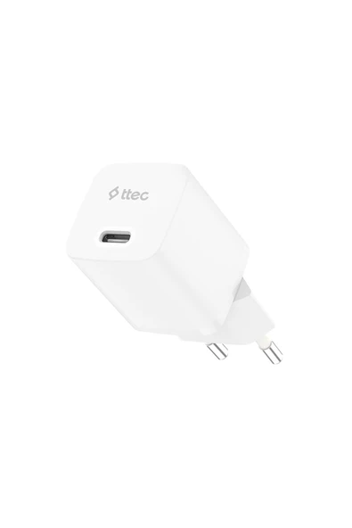 Ttec SmartCharger GAN 30W PD USB-C Seyahat Hızlı Şarj Aleti 2SCG30B Beyaz ürün görseli 1