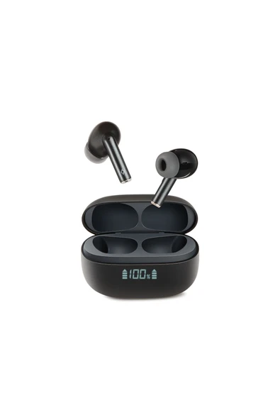 Ttec AirBeat Pro ANC LCD Gerçek Kablosuz TWS Bluetooth Kulaklık- 2KM159 Siyah ürün görseli 1