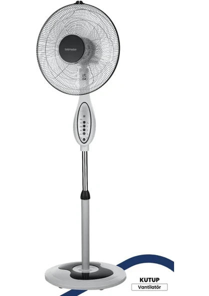 Goldmaster Gm-7922 50W Kutup Ayaklı Kumandalı Vantilatör Beyaz Renk ile Yüksek Performans ürün görseli 1