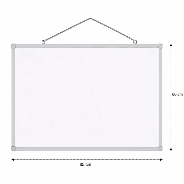 Askılı Yazı Tahtası 60x85cm Beyaz ürün görseli 1