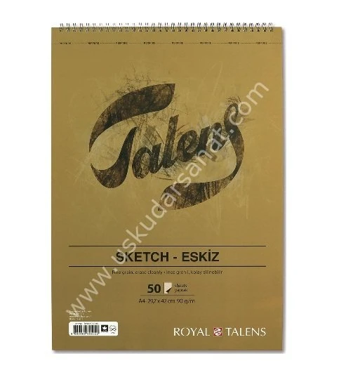Talens 90 gr Eskiz Blok A4 50 Yaprak Spiralli ürün görseli 1