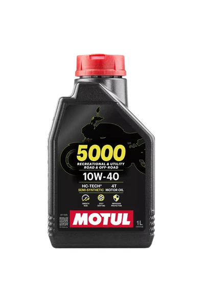 5000 10w-40 4t 1 L 4 Zamanlı Motosiklet Motor Yağı N11.2846 ürün görseli 1