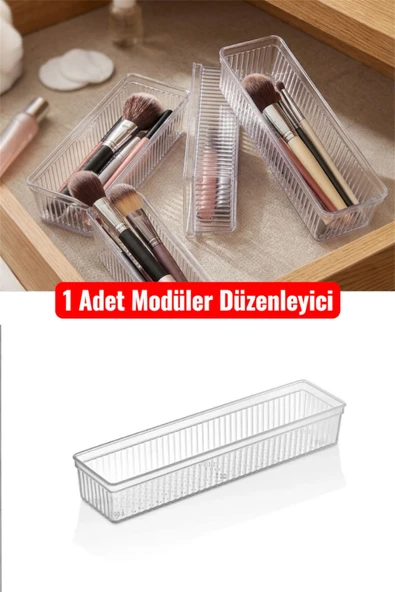 Bayev 1 Adet Bade (L) Çekmece İçi Düzenleme Kaşıklık Makyaj Kutusu ürün görseli 1