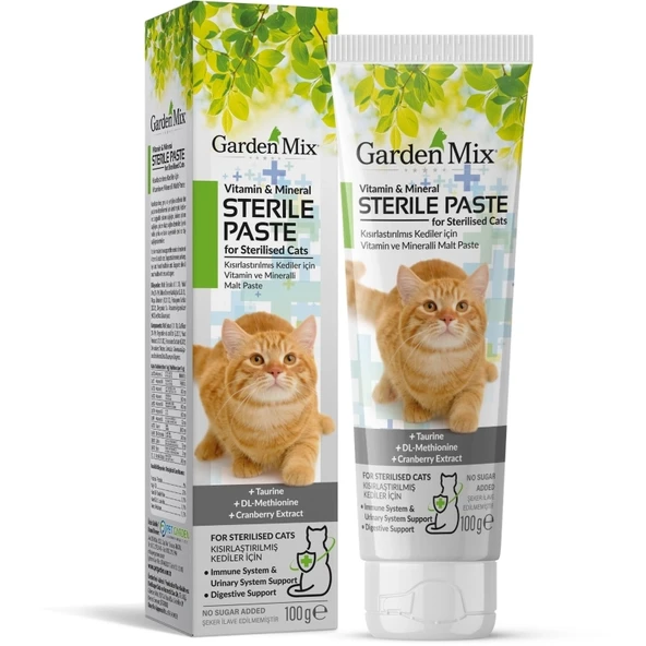 Garden Mix Kedi Steril Multivitamin Macun 100 Gram ürün görseli 1