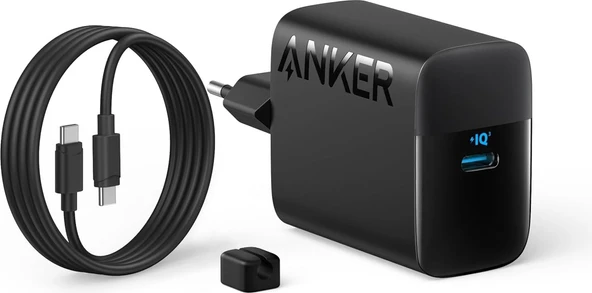 Anker Şarj Cihazı (45W) Usb-C ve Usb-C Kablolu (2'li Set) - B2653 - Siyah (Anker Türkiye Garantili) ürün görseli 1
