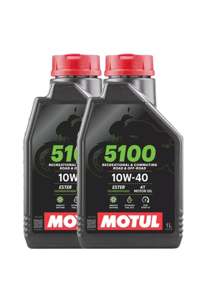5100 10w40 1lt Motosiklet Motor Yağı - 2 ADET ürün görseli 1