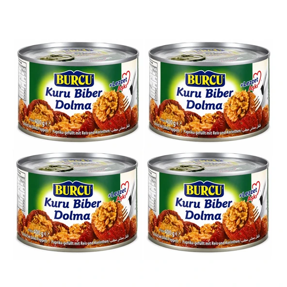 Burcu Kuru Biber Dolma 400 gr x 4 Adet ürün görseli 1