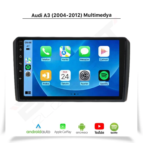 Audi A3 Multimedya (2004-2012) 8 GB RAM 128 GB Hafıza 8 Çekirdek Navigatör ürün görseli 1