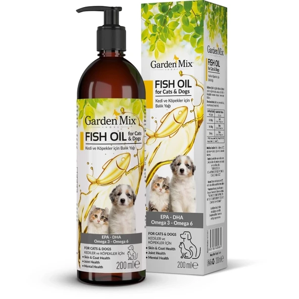 Garden Mix Kedi Ve Köpek Somon Yağı 200ml ürün görseli 1