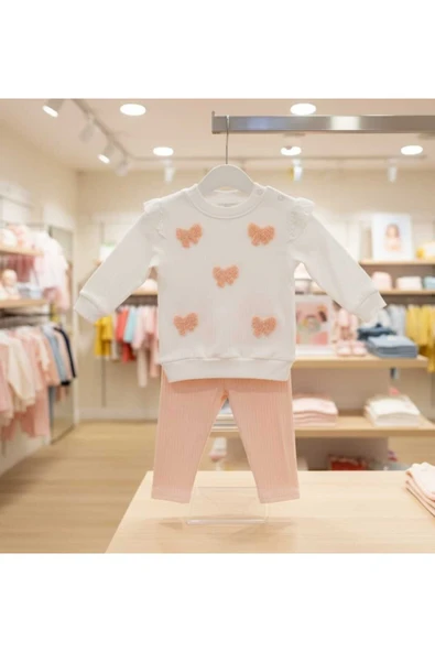 Kidzes Kabartma Fiyonklu 2'li Bebek Takımı ürün görseli 1
