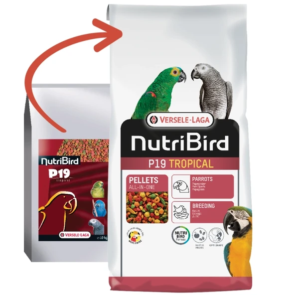 Versele Laga Nutrıbırd P19 Tropıcal Papağan Pelet Yem 10kg ürün görseli 1