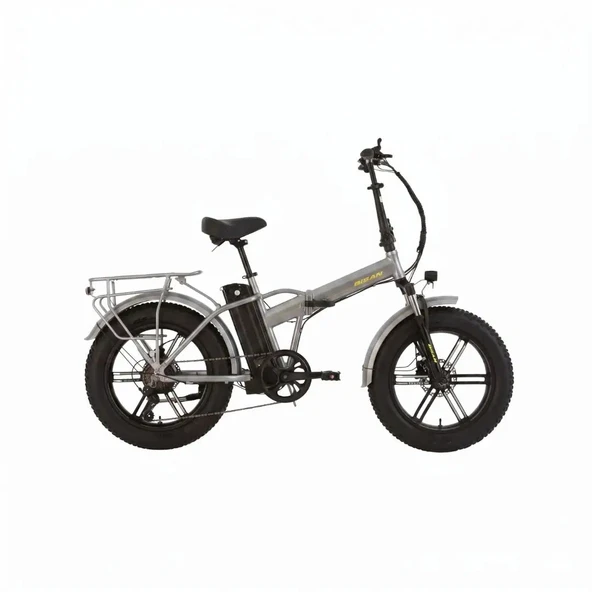 Bisan E-Folding F3 20 Jant 7 Vites 43 Cm Metalik Gri Elektrikli Katlanır Bisiklet ürün görseli 1