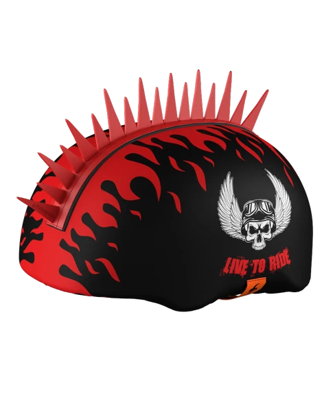 MOHAWK KASK KILIFI, DEĞİŞTİRİLEBİLİR PLASTİK MOHAWK AKSESUARLI Snowboard Kayak Bisiklet Kask Kılıfı ürün görseli 1