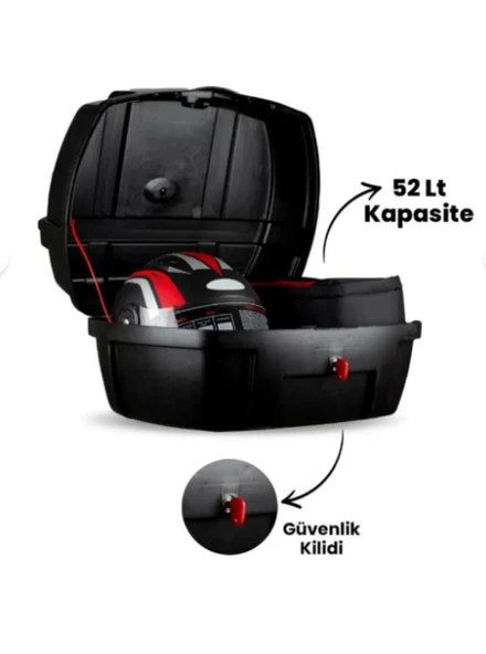 MOTOSİKLET ARKA ÇANTA KIRILMAZ 52Lt FİRSTBAG TÜM APARATLAR DAHİL ürün görseli 1