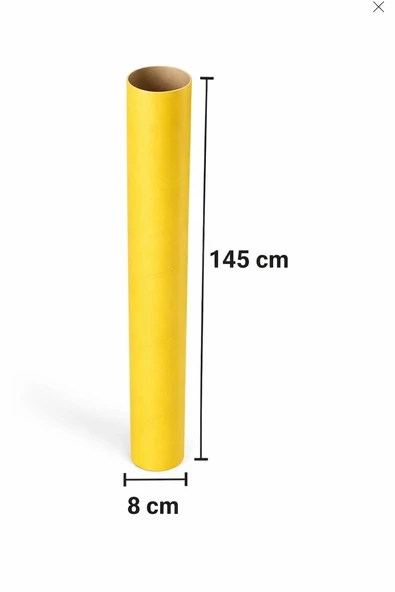 Sarı Karton Masura Boy 145 Cm Iç Çap 8 Cm Balonlu Naylon Masurası (1 Adet Fiyatıdır ) ürün görseli 1