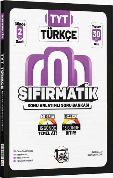 TYT Türkçe Sıfırmatik Konu Anlatımlı Soru Bankası Ders Platosu ürün görseli 1