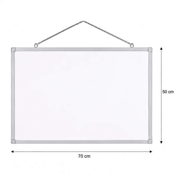 Askılı Yazı Tahtası 50x70cm Beyaz ürün görseli 1