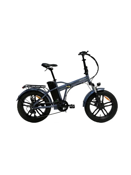 Bisan E-Folding F4 20 Jant 7 Vites Metalik Gri Elektrikli Katlanır Bisiklet ürün görseli 1