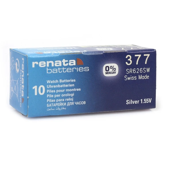 Renata 377 Sr626sw 1.55v Alkalin Saat Pili 10 Adet ürün görseli 1