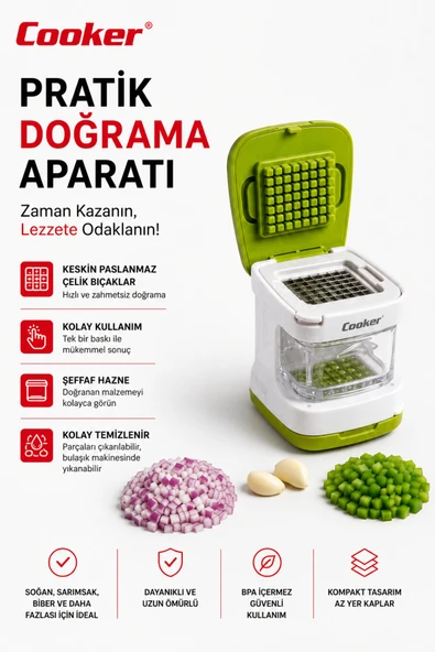 Cooker Hazneli Sarımsak Ezici YK1834 ürün görseli 1