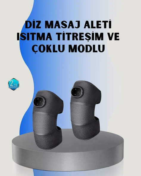 3 Seviyeli Titreşimli Isıtmalı Diz Bakım Masaj Cihazı ürün görseli 1