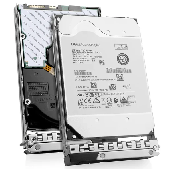 DELL EMC EnterPrise 16TB 7.2K 12G SAS 3.5'' Sunucu Harddisk MG08SCA16TEY 024HF9 ürün görseli 1