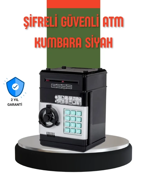 Şifreli Atm Kasa Görünümlü Para Biriktirme Kumbarası ürün görseli 1