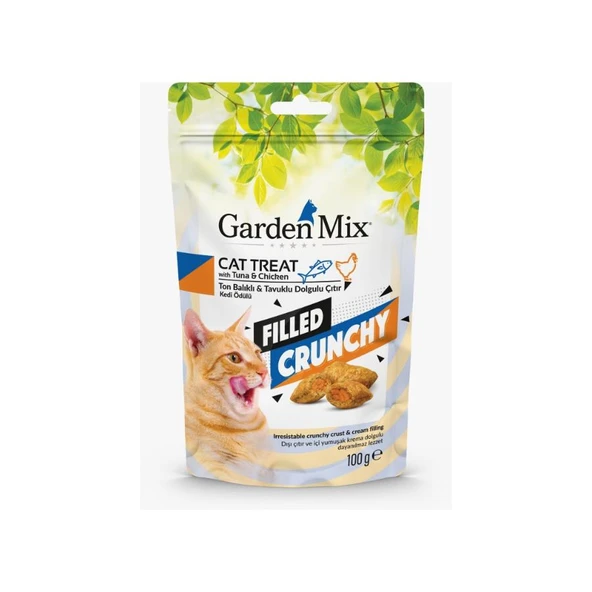 Gardenmix Ton Balıklı Ve Tavuklu İçi Dolgulu Kedi Ödülü 100 Gr ürün görseli 1