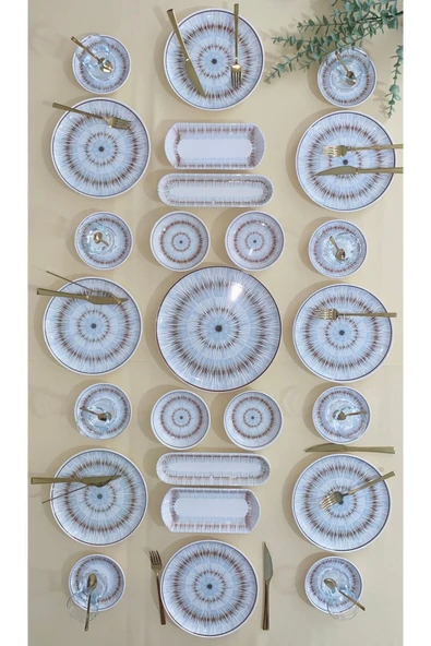 Hooly Home Blue Eyes 8 Kişilik 25 Parça Kahvaltı Takımı Blue ürün görseli 1