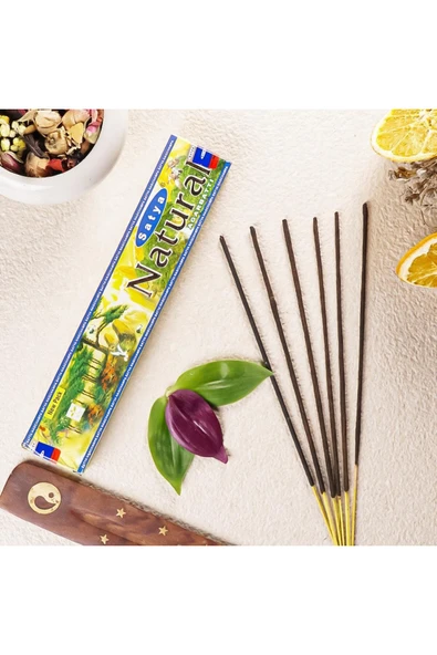 SATYA TÜTSÜ Natural Masala Çubuk Tütsü Hayvansal bir madde içermez, vegan yaşam tarzına uygundur. ürün görseli 1