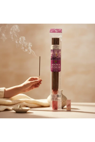 Darshan LOTUS AROMALI 50 CM 10 ADET TÜTSÜ VE 1 ADET ESANS ( LOTUS ) ürün görseli 1