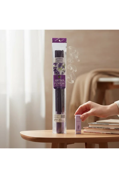 Darshan LAVANTA AROMALI 50 CM 10 ADET TÜTSÜ VE 1 ADET ESANS (LAVANTA) ürün görseli 1