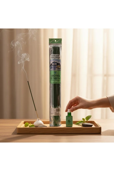 Darshan CLEAN HOME AROMALI 50 CM 10 ADET TÜTSÜ VE 1 ADET ESANS ( KİWİ GRAPES ) ürün görseli 1