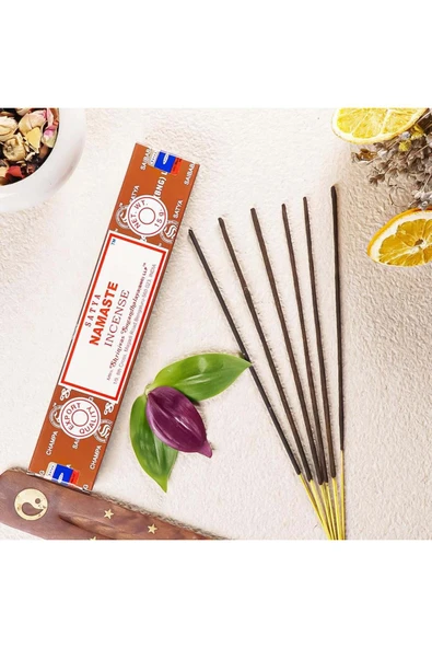 SATYA TÜTSÜ Namaste Masala Tütsü Ürün tamamen bitkisel ve vegan bir forma sahiptir, doğa dostudur ürün görseli 1
