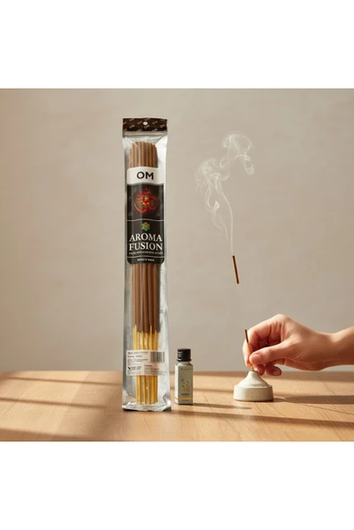 Darshan OM AROMALI 50 CM 10 ADET TÜTSÜ VE 1 ADET ESANS ( OPİUM ) ürün görseli 1