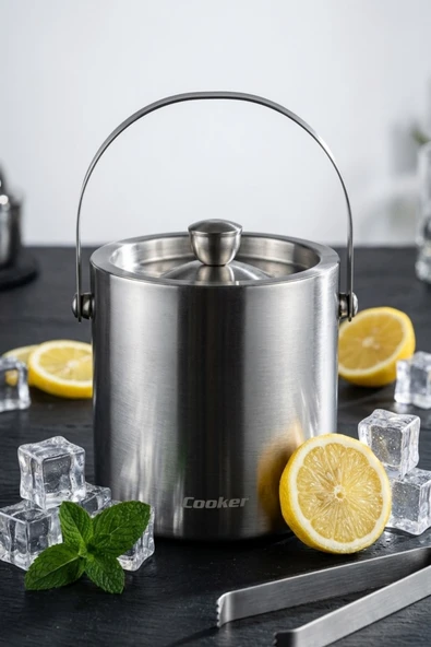 Cooker 1.6 Litre Çelik Buz Kovası YK1838 ürün görseli 1