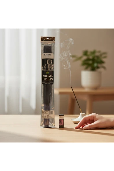 Darshan BLACK ICE AROMALI 50 CM 10 ADET TÜTSÜ VE 1 ADET ESANS ( VIOLET ) ürün görseli 1