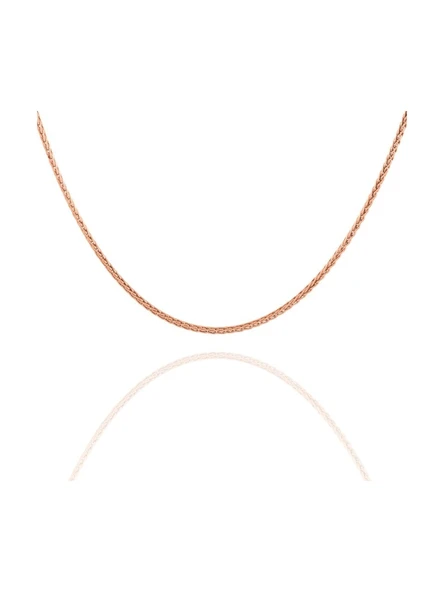 Spiga Model Gümüş Zincir Kolye Gold Rengi 65 cm ürün görseli 1