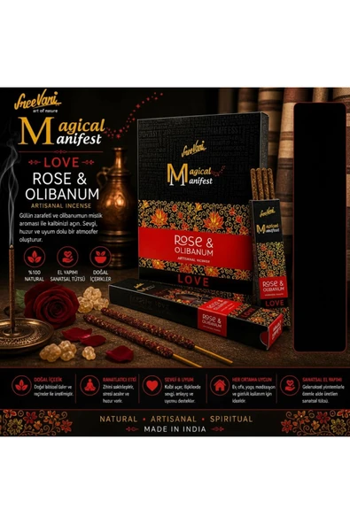 sree vani Sreevani manifest sanatsal tütsü gül ürün görseli 1