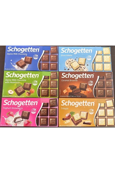 Schogetten Alman Çikolata 6 Çeşit 10 gr ürün görseli 1