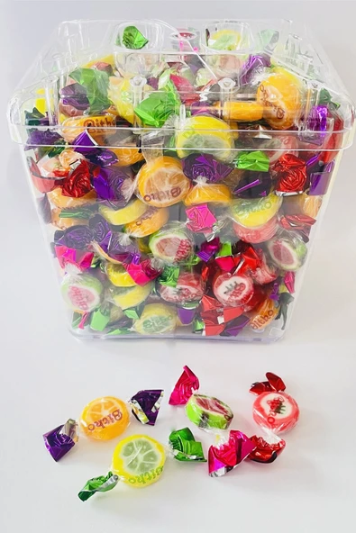 şekeyci Meyveli Lolipop Mini Polonya Bayram Şekeri 1 Kg ürün görseli 1