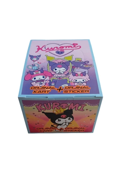 Toys Kuromi Karakter Oyun Kartları Tam Kutu Yeni Seri (24 Mini Kutu 144 Adet Kart 48 Adet Sticker) ürün görseli 1