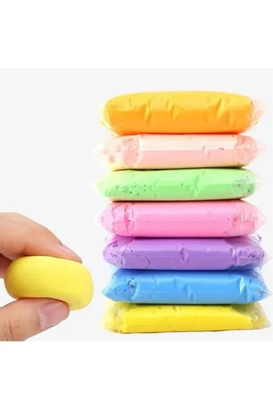 leo butik Oyun Hamuru Hava ile Kuruyan Modelleme Kili Eğlenceli Pofuduk Hamur - 12 Adet ürün görseli 1